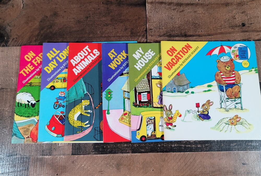 Vintage Golden Look-Look Book Lot of 6 - 1976 Editions